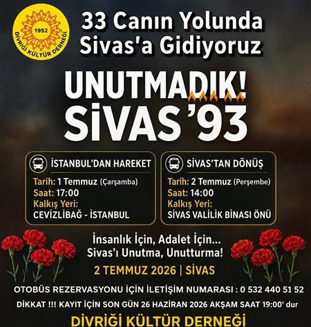 2 Temmuz Madımak Anması - Sivas Programı